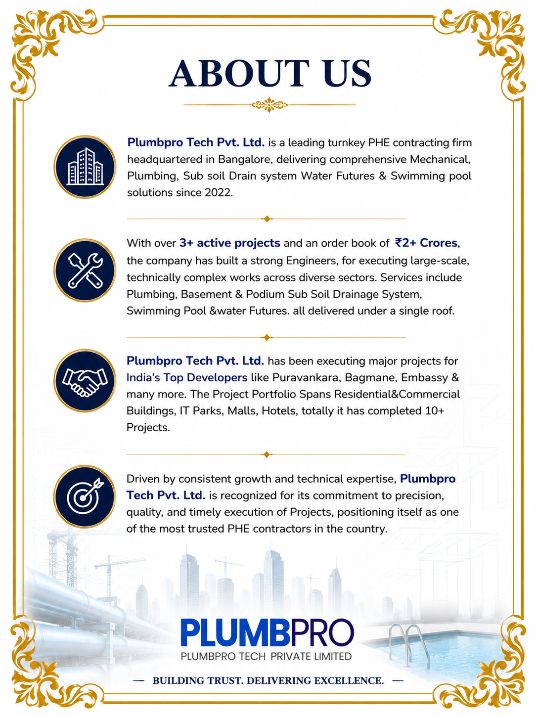 About PlumbPro Tech company profile poster